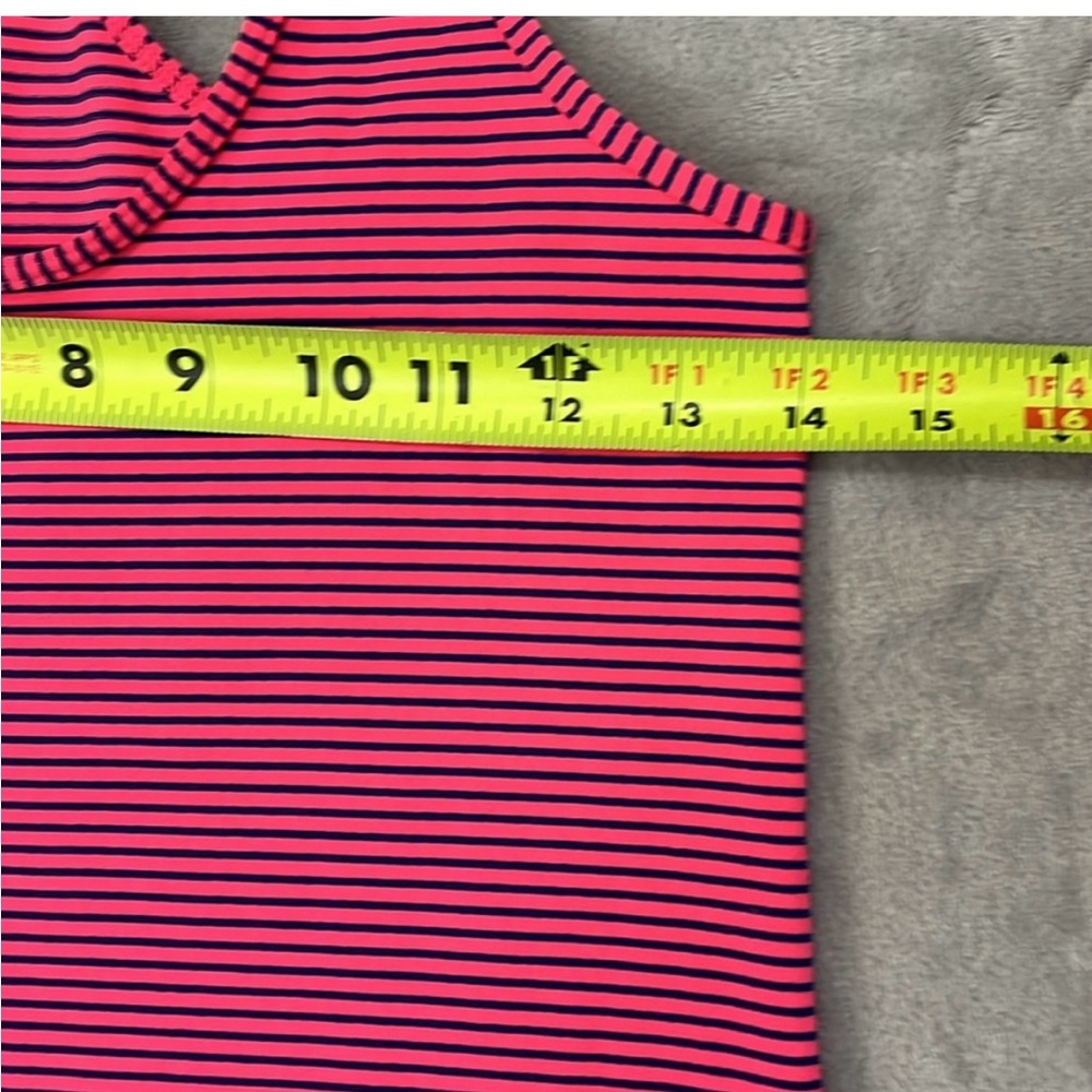 Striped Pink Racerback Tank Top - Picture 3 of 5